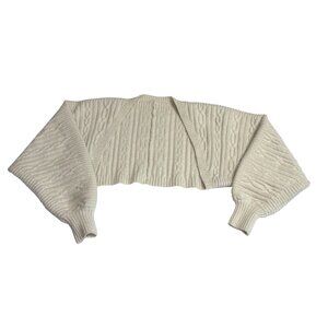 ALO Yoga Cable Knit Shawl Jacket in Ivory
